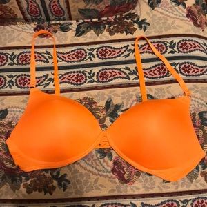 Neon Orange Wireless Bra 38C